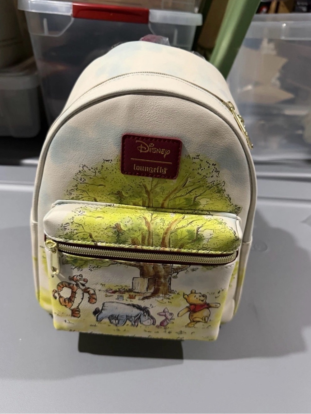 Disney Loungefly Winnie The Pooh & Friends Mini Backpack Watercolor Bag